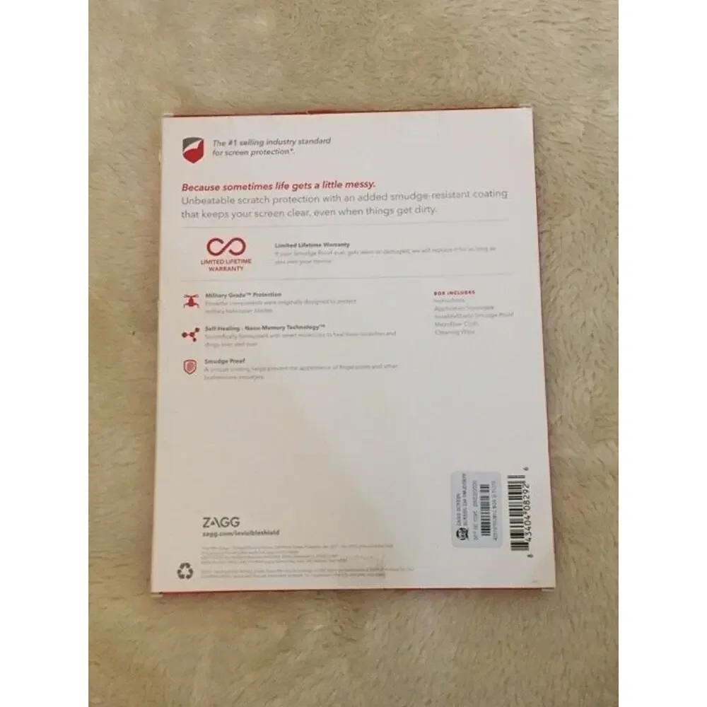 ZAGG Apple iPad 2/3rd/4th Gen Invisible Shield Smudge proof Screen Protection